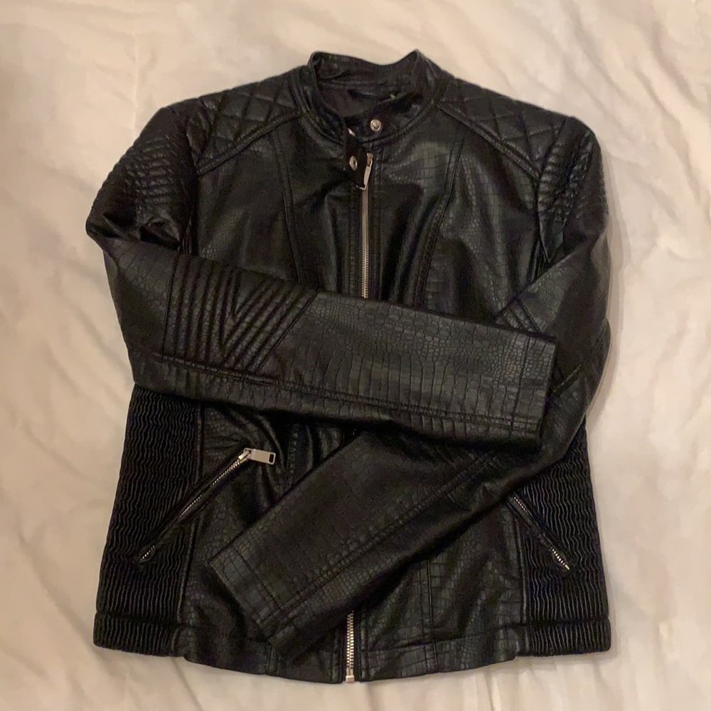 Black leatherette jacket